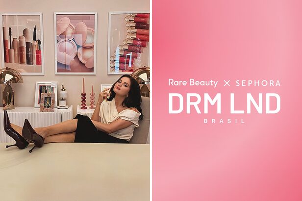 Pop-up da Rare Beauty recria escritório de Rare Beauty, marca da Selena Gomez no Cubo JK (Crédito: Divulgação)