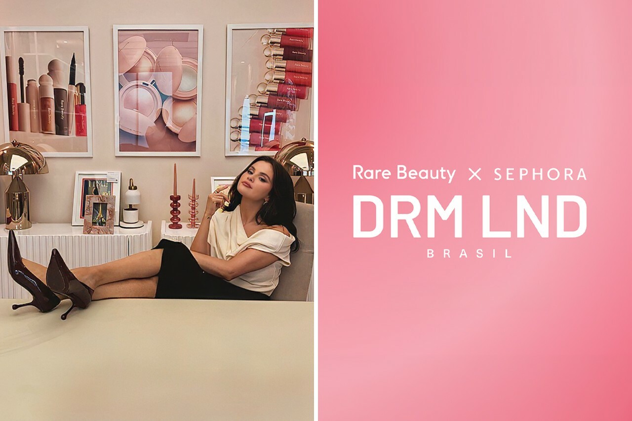 Selena Gomez “abre” escritório da Rare Beauty no Brasil