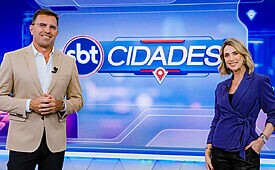 Rodrigo Bocardi e Erica Reis são apresentadores do "SBT Cidades" (Créditos: Reprodução/Instagram)