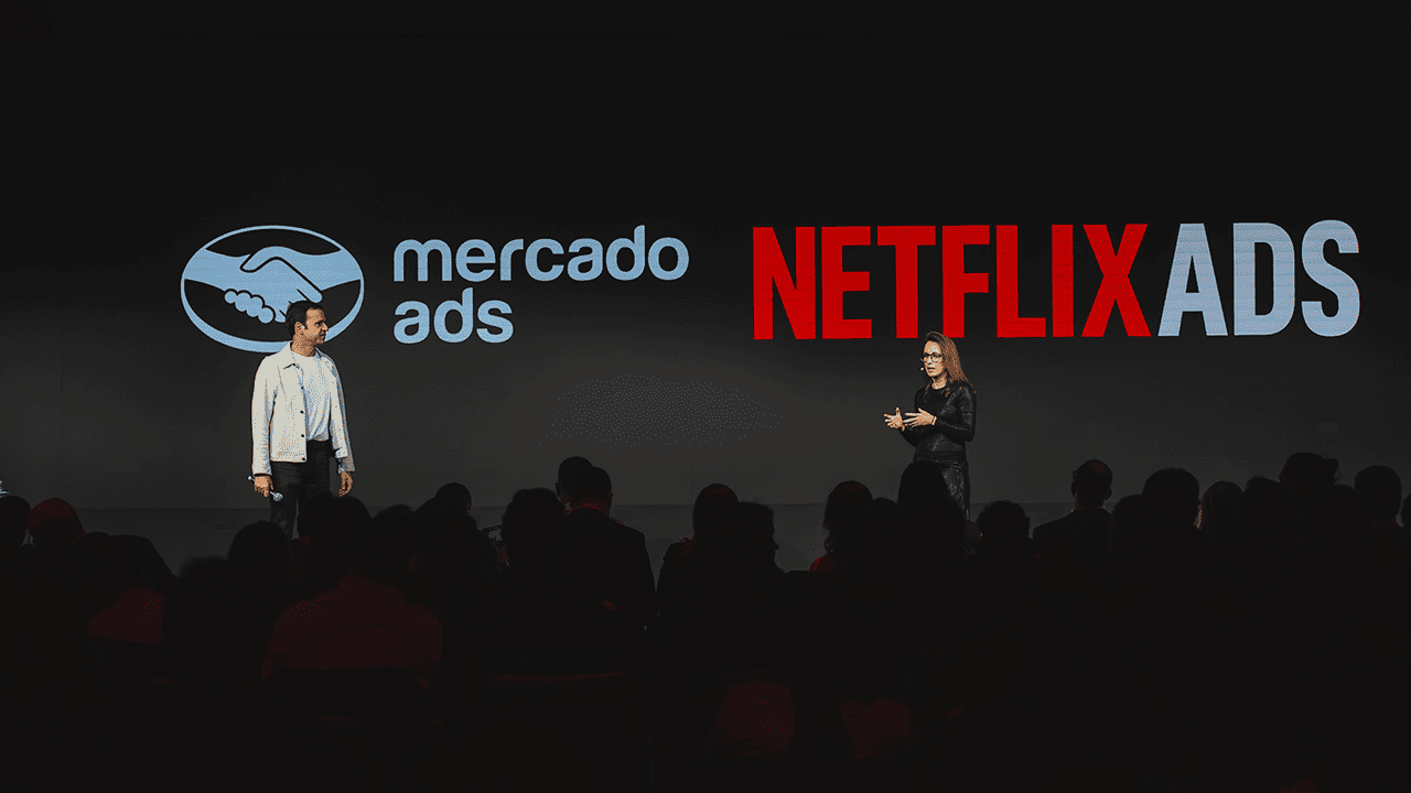Leo Khede, head da Netflix Ads, e Renata Herz, diretora de agências do Mercado Ads, explicam a parceria entre as empresas