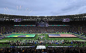 Transmissão da partida da NFL no Brasil impactou audiência dos canais da Globo (Crédito: Buda-Mendes-GettyImages)
