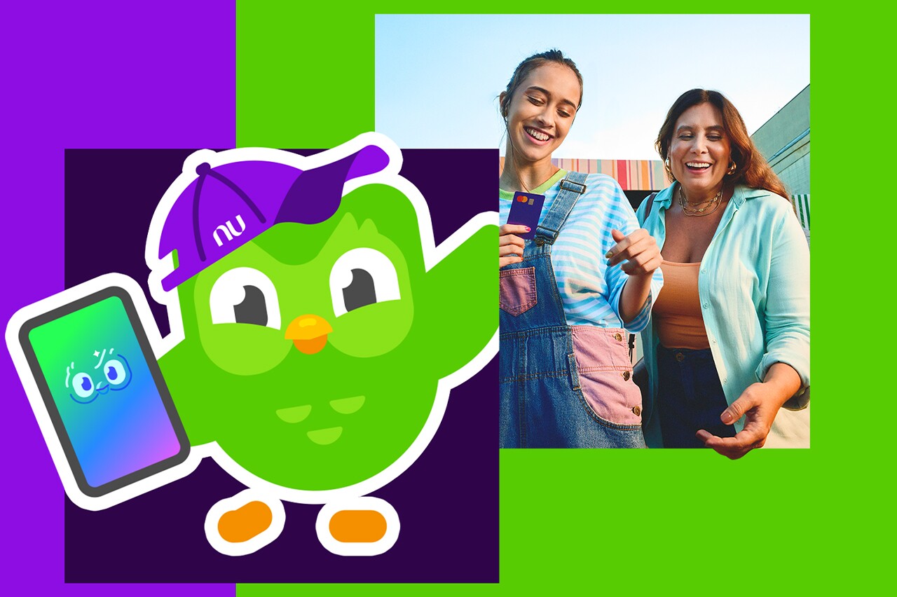 Como é a união de Nubank e Duolingo com foco no Enem?