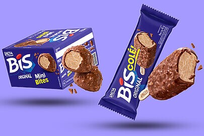 Bis faz sua estreia no mercado de sorvetes no Brasil