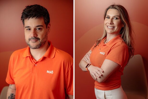 Com bagagem em grandes marcas, Brunno Portela e Betina Teixeira assumem como CMO e CFO da Raiô Benefícios (Crédito: Divulgação)