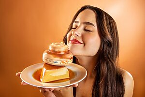 L'Occitane au Brésil e Nestlé Moça lançam a linha "Pudimcare" para transformar a sobremesa em autocuidado (Crédito: Divulgação)