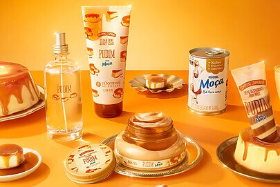 L’Occitane au Brésil e Moça lançam linha inspirada em pudim