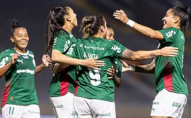Equipe feminina do Palmeiras é uma das representantes brasileiras na Libertadores (Crédito: Rebeca Reis / Ag.Paulistão)