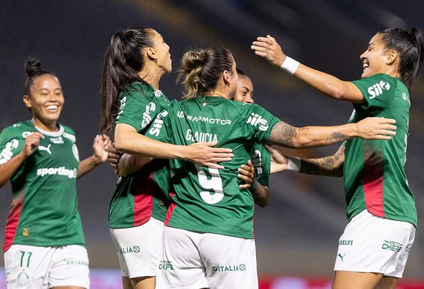 Equipe feminina do Palmeiras é uma das representantes brasileiras na Libertadores (Crédito: Rebeca Reis / Ag.Paulistão)