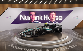 Nubank House reúne atrações inspiradas na equipe Mercedes-AMG PETRONAS F1 Team, em São Paulo (Crédito: Divulgação)
