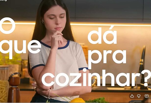 Samsung aborda conectividade em campanha para linha branca (Crédito: Reprodução)