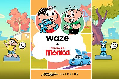 Waze leva personagens da Turma da Mônica para navegação