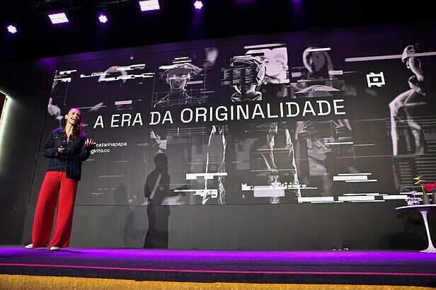 Catarina Papa, cofundadora da Rito e especialista em Foresight no Maximidia 2026 (Créditos: Edu Lopes/Máquina da Foto)