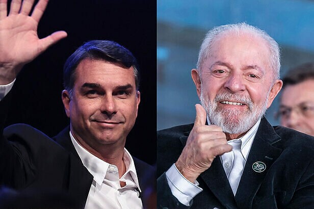 Com 99,17% das urnas apuradas, Flávio tinha 47,18% dos votos válidos e Lula, 44,98%