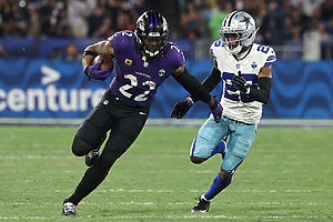 Confronto entre Baltimore Ravens e Dallas Cowboys no primeiro jogo da NFL no Maracanã (Crédito: Wagner Meier/GettyImages)